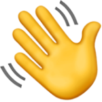Wave hand emoji animation